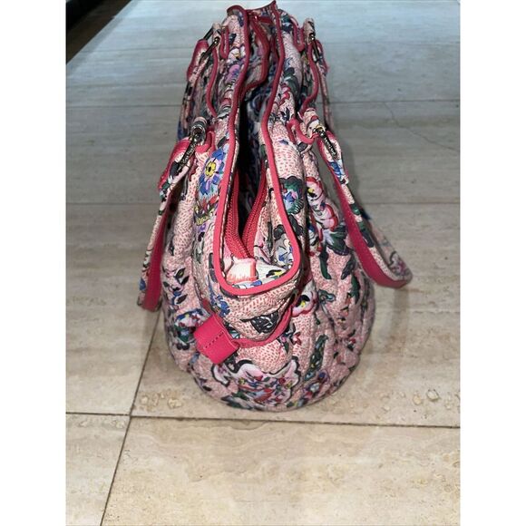 Vera Bradley Glenna Satchel Bag in "Stitched Flowers" Pattern - Picture 7 of 9